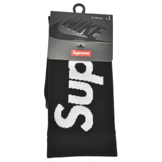 シュプリーム(Supreme)のSUPREME シュプリーム 21SS Nike Crew Socks ナイキロゴ クルー ソックス 靴下 ブラック 24cm-25.5cm CU9069-010(その他)