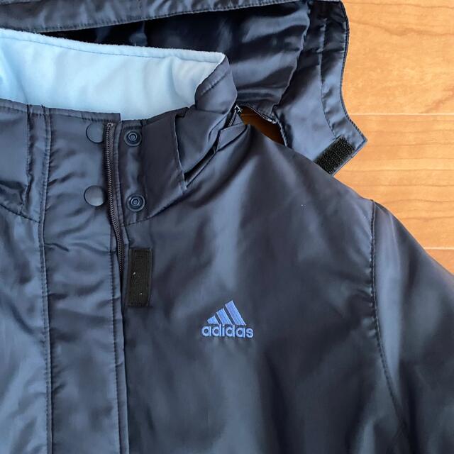 adidas(アディダス)のadidas  アディダス   ベンチコート  ジャンバー　Mサイズ　ネイビー レディースのジャケット/アウター(その他)の商品写真