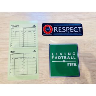 アディダス(adidas)のサッカー  審判 リスペクトワッペン LIVING FOOTBALL 警告シート(記念品/関連グッズ)