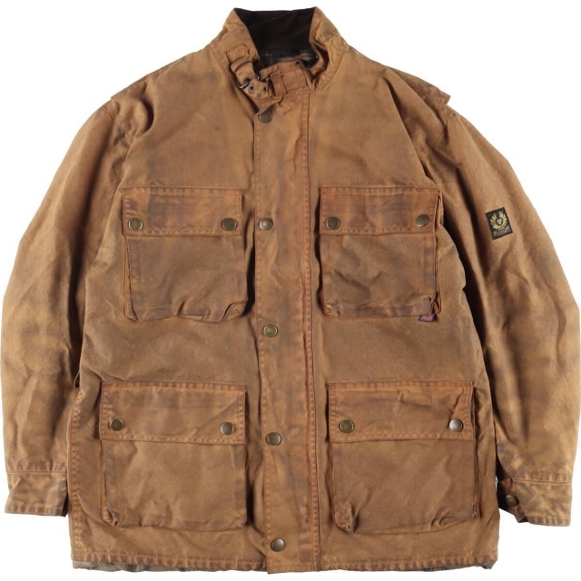 古着 ベルスタッフ Belstaff ワックスコットン オイルドジャケット イタリア製 メンズM /eaa286751 あなたのお気に入り見つけよう 67.0%OFF メンズコットンジャケット イタリア製新品
