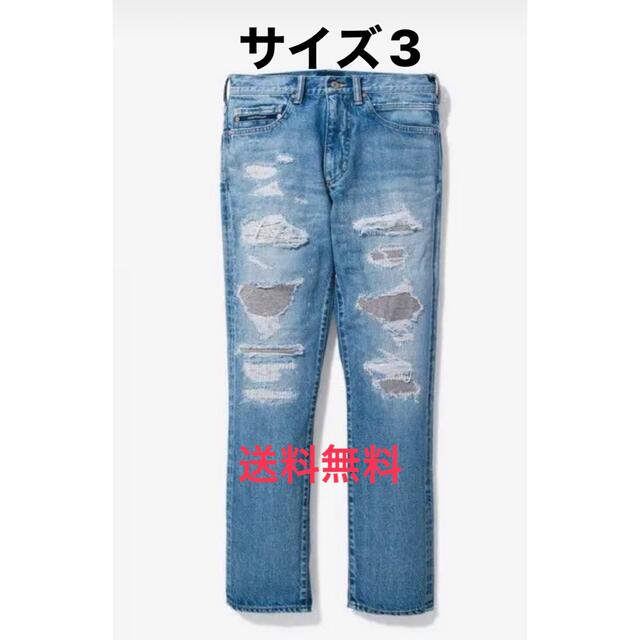 W)taps - DESCENDANT DIN-4 DAMAGE JEANS サイズ3 Lサイズの通販 by 19｜ダブルタップスならラクマ