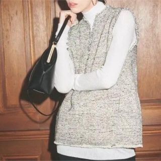 再々お値下げ‼︎タグ付ミラオーウェン ツイードベストタートルセットアップ