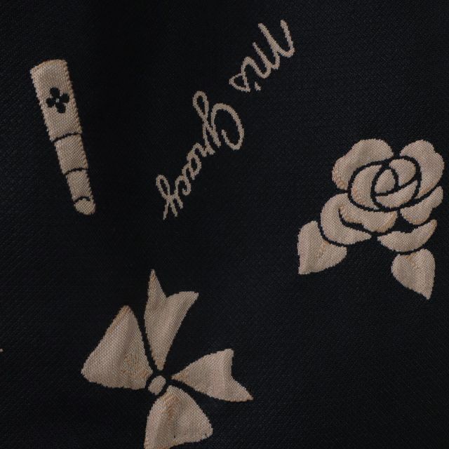 M'S GRACY(エムズグレイシー)の♡刺繍が可愛いスカート♡　黒　38（9号）サイズ 【新品未使用】 レディースのスカート(ひざ丈スカート)の商品写真