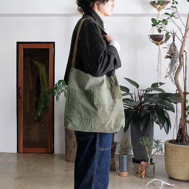 hobo - hobo ARMY CLOTH PATCHWORK SHOULDER BAGの通販 by green's