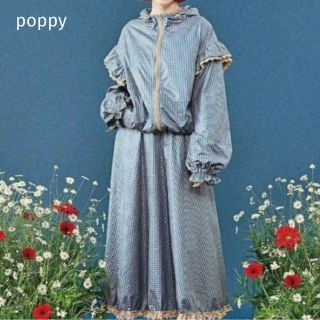 poppy ポピー あさぎーにょ ナイロンパーカー サーキュラースカート セット(ロングワンピース/マキシワンピース)