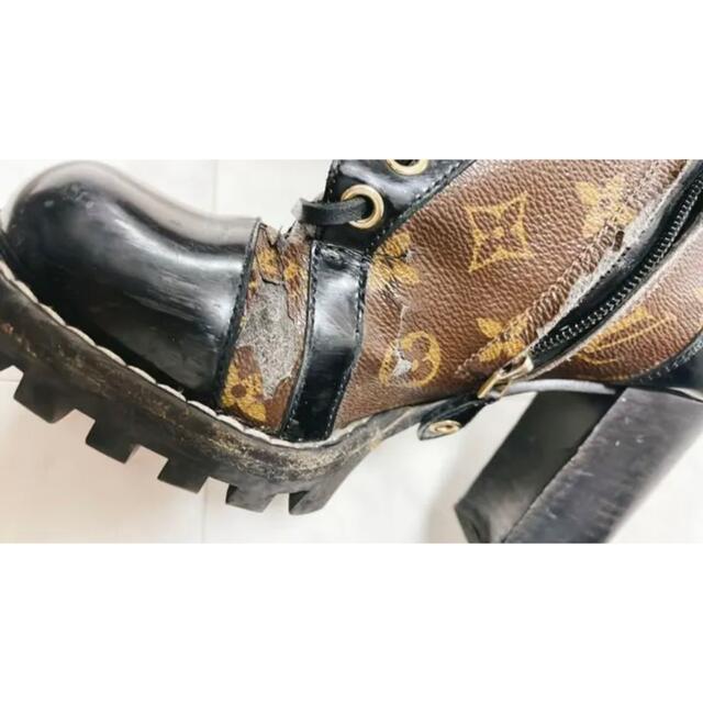 LOUIS VUITTON(ルイヴィトン)のLOUIS VUITTON アンクルブーツ　36.1/2 レディースの靴/シューズ(ブーツ)の商品写真