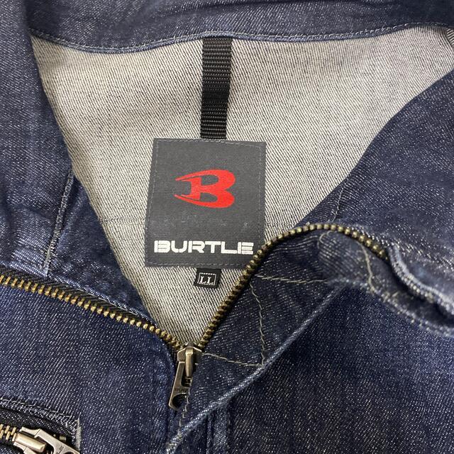 BURTLE(バートル)のBURTLEデニムジャケット作業着 LL メンズのジャケット/アウター(Gジャン/デニムジャケット)の商品写真