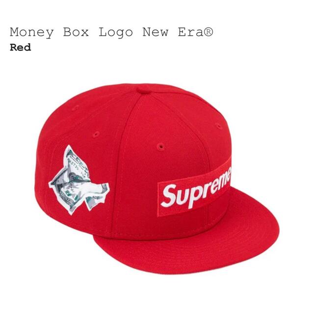 キャップSupreme Money Box Logo New Era size7 5/8