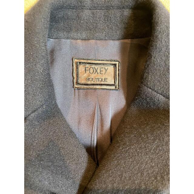フォクシーブティック ネイビー ロングコート foxey フォクシーブティック ネイビー ロングコート foxey