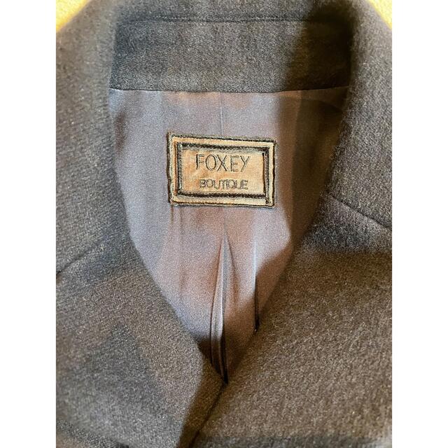 FOXEY(フォクシー)のフォクシーブティック　ネイビー　ロングコート　foxey レディースのジャケット/アウター(ロングコート)の商品写真