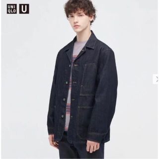 ユニクロ(UNIQLO)のユニクロU 22SS オーバーシャツジャケット(デニム)L 新品(Gジャン/デニムジャケット)