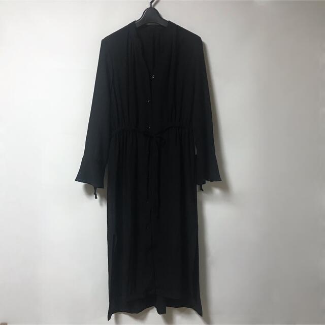 mysty woman(ミスティウーマン)の【mysty woman】ロング シャツ ワンピース レディースのトップス(シャツ/ブラウス(長袖/七分))の商品写真