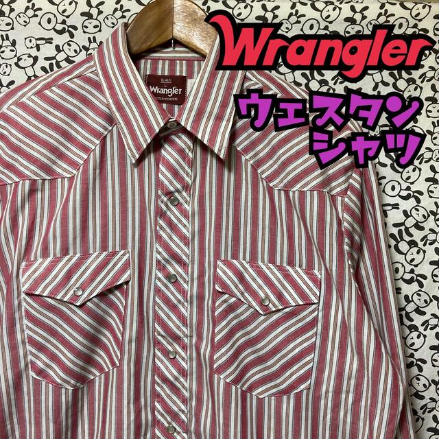 Wrangler(ラングラー)の古着/ラングラー/ストライプ/ウェスタンシャツ/L/358 メンズのトップス(シャツ)の商品写真