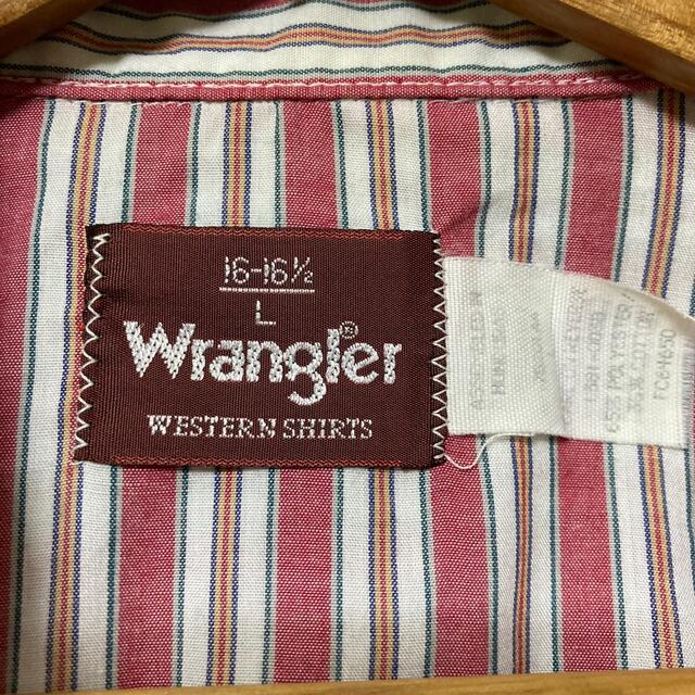 Wrangler(ラングラー)の古着/ラングラー/ストライプ/ウェスタンシャツ/L/358 メンズのトップス(シャツ)の商品写真