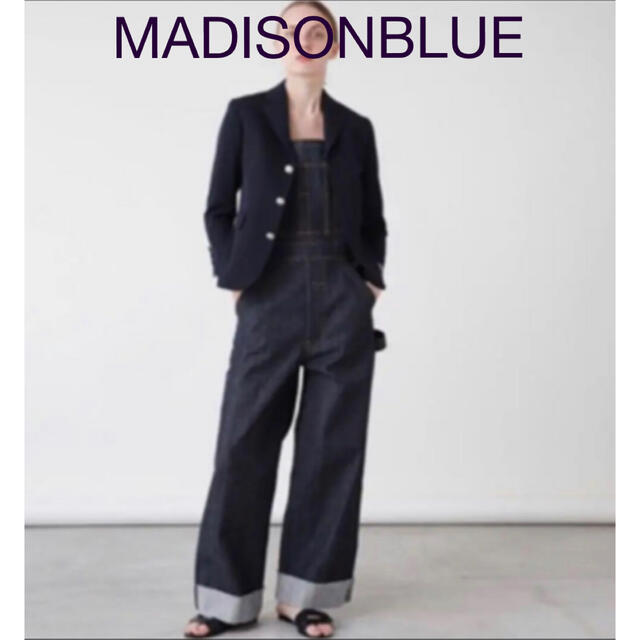 レディース【MADISONBLUE】 ビブオールデニムセルビッチ  オーバーオール