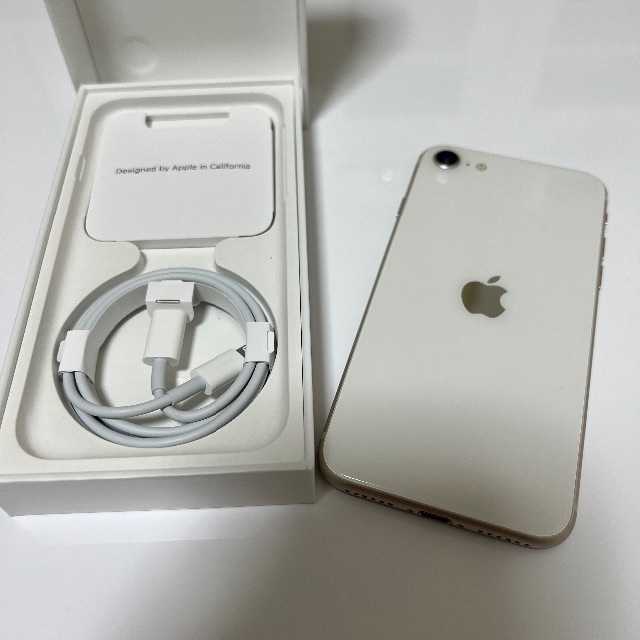 SE(3)128GB美品iPhoneSE 第3世代 128GB スターライト 大人気商品 22080