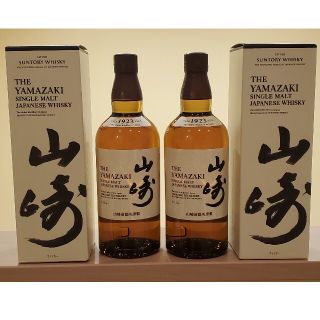 サントリー(サントリー)のSUNTORY　サントリー　山崎　NV 700ml×２本　箱付き　未開栓(ウイスキー)