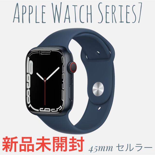 人気アイテム Apple 45mm GPS+セルラー Series7 Watch Apple 新品未