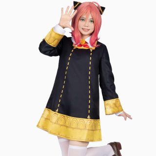 アーニャ/スパイファミリー/コスプレ衣装/ハロウィン仮装/Lサイズ/1度着用中古(衣装一式)