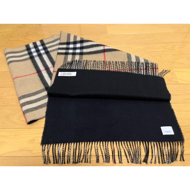 100％本物 BURBERRY BURBERRY バーバリー マフラー カシミア100％ 定価