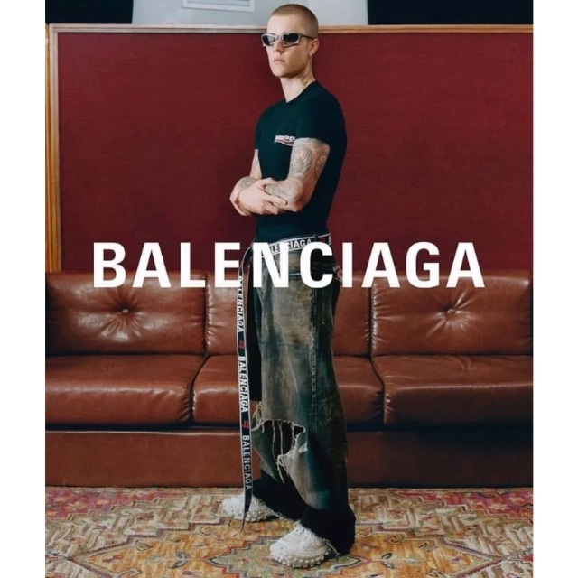 BALENCIAGA DESTROYED SKATER JEANS