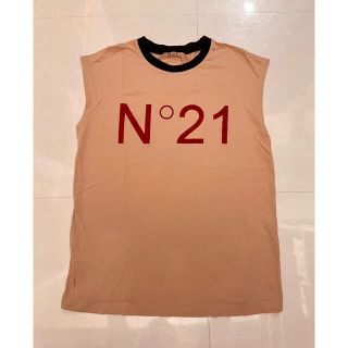 ヌメロヴェントゥーノ(N°21)のN°21ヌメロヴェントゥーノ　ロゴノースリーブ(Tシャツ(半袖/袖なし))