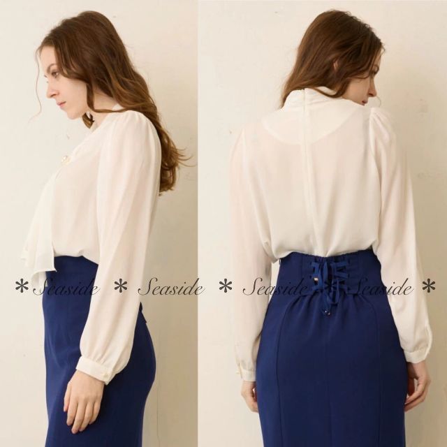 美品♡TONAL ボウタイブラウス 完売品 ホワイト トーナル アナイ
