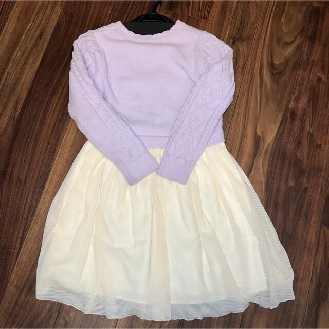 mezzo piano(メゾピアノ)のmezzo piano ワンピース150 キッズ/ベビー/マタニティのキッズ服女の子用(90cm~)(ワンピース)の商品写真