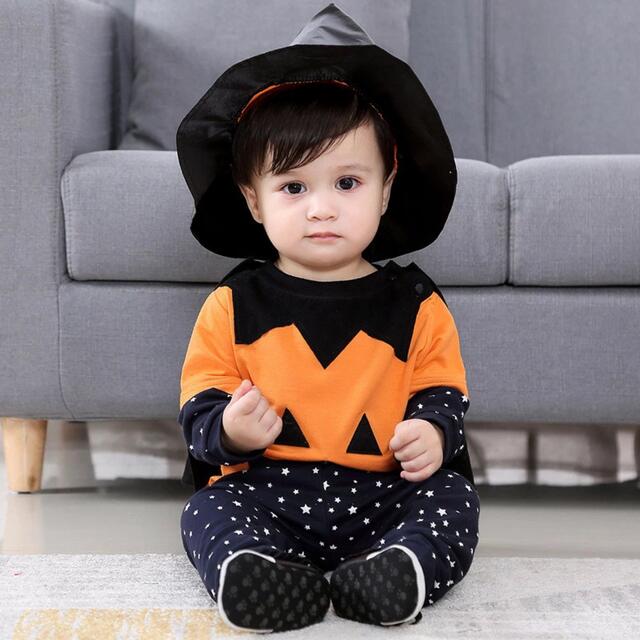 子供服 キッズ ベビー ハロウィン 上下セット おばけ 仮装 コスプレ 100 通販