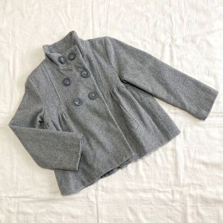 ザラキッズ(ZARA KIDS)のZARA ザラ★ウール混コート スタンドカラー グレー 5-6 118cm(コート)