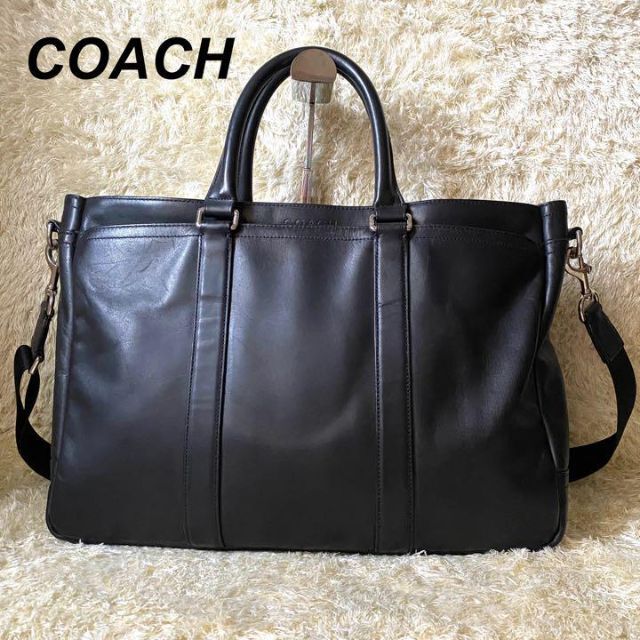 COACH コーチ ビジネスバッグ トートバッグ オールレザー 2way