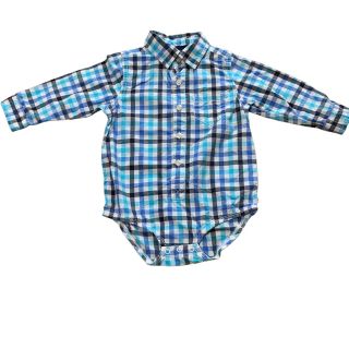 オシュコシュ(OshKosh)のOSHKOSH B’gosh チェックシャツロンパース(その他)