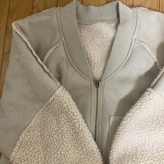 ダブルクローゼット(w closet)のwcloset ボアブルゾン　2way(ブルゾン)