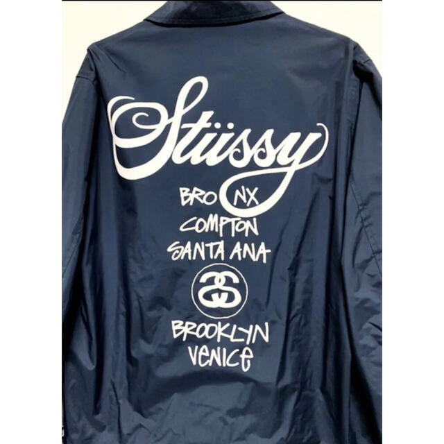 STUSSY - STUSSY ワールドツアーコーチジャケット ネイビーの+spbgp44.ru