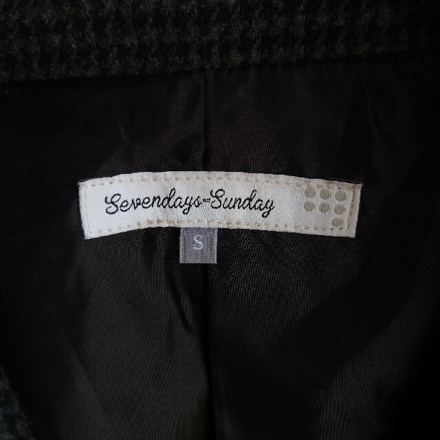 SEVENDAYS=SUNDAY(セブンデイズサンデイ)のSevendays　セブンデイズ　チェスターコート　千鳥格子 メンズのジャケット/アウター(チェスターコート)の商品写真