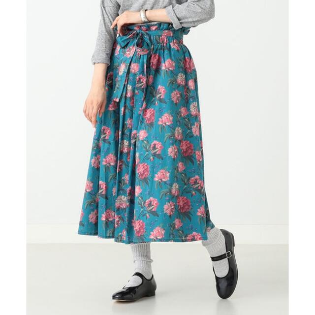 MILKBOY(ミルクボーイ)のビームスボーイ リバティ 花柄 ロングスカート ワンピース 新品 美品 レディースのスカート(ロングスカート)の商品写真