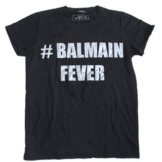 バルマン(BALMAIN)のバルマン BALMAIN FEVER 半袖 Tシャツ L 黒 ブラック(Tシャツ/カットソー(半袖/袖なし))
