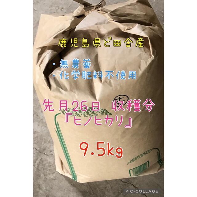 鹿児島県ど田舎産 R4.9.26収穫『 ヒノヒカリ』9.5kg♪