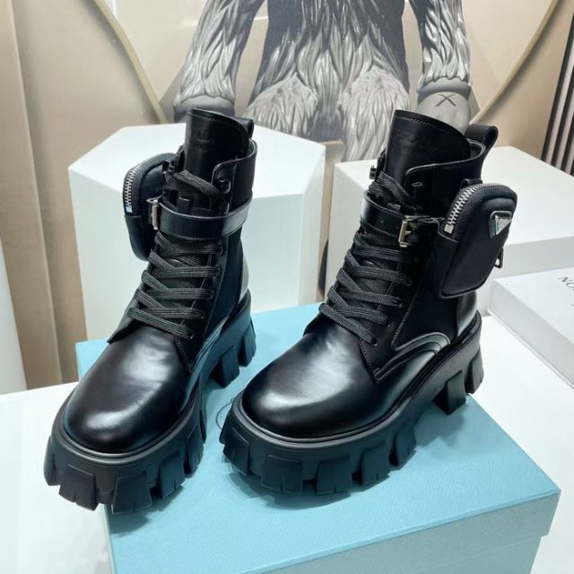 プラダ モノリス ナイロンファブリック ブーツ セール30%OFF www.esn