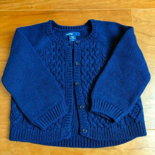 ベビーギャップ(babyGAP)の美品　ベビーギャップ　ニットセーター　アウター　男女兼用　80cm(カーディガン/ボレロ)