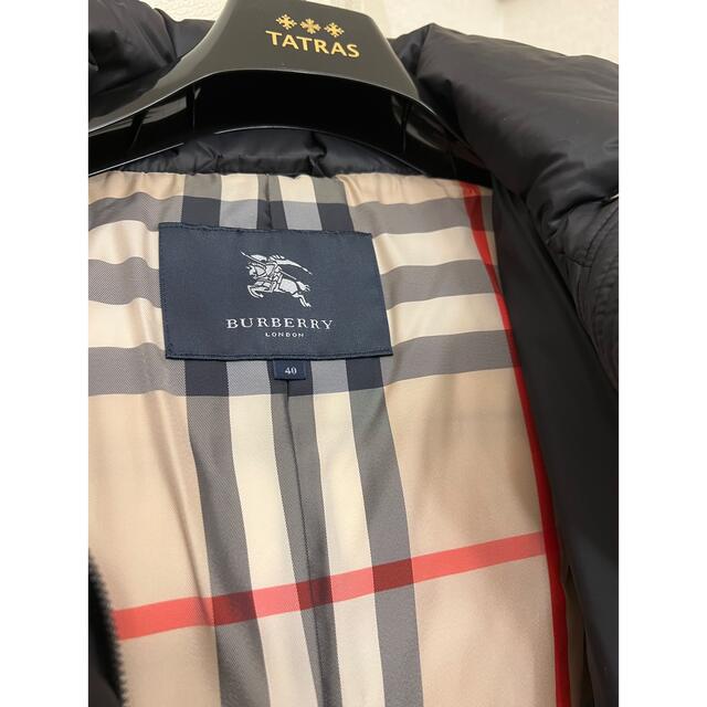 BURBERRY(バーバリー)のBurberry ロングダウンジャケット　コート　ブラック　バーバリー40 レディースのジャケット/アウター(ダウンジャケット)の商品写真