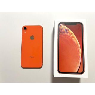 アップル(Apple)のiPhone XR Coral 128 GB SIMフリー(スマートフォン本体)