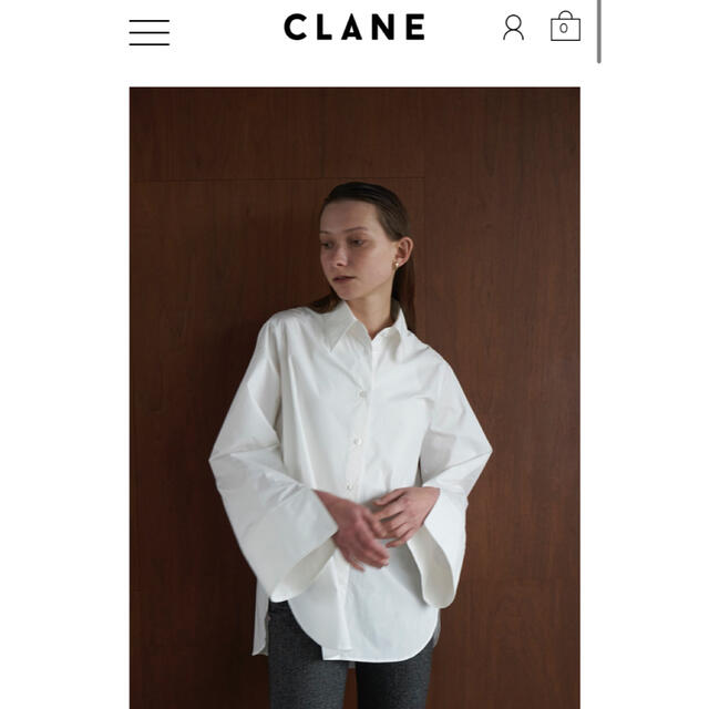 CLANE(クラネ)のCLANE  ROUND SLIT BELL SLEEVE SHIRT レディースのトップス(シャツ/ブラウス(長袖/七分))の商品写真