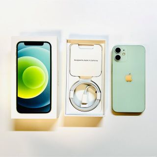 アイフォーン(iPhone)のiPhone12mini 128G グリーン▼SIMフリー(スマートフォン本体)