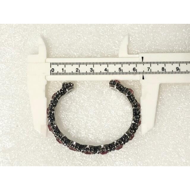 美品 GUCCI グッチ S バングル メタル ストーン ピンク キャットヘッド