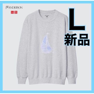 ユニクロ(UNIQLO)のユニクロ UNIQLO JW ANDERSON スウェットシャツ L グレー(スウェット)