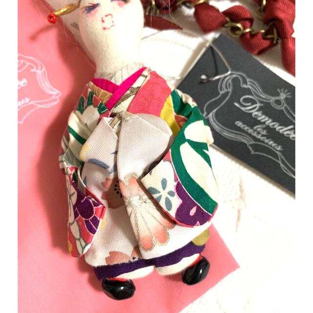 a-jolie(アジョリー)の【お値下げ不可】demodee 花魁チャーム ハンドメイドのファッション小物(バッグチャーム)の商品写真