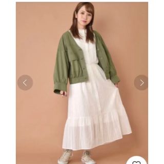 ダブルクローゼット(w closet)の【タイムセール】ダブルクローゼットシャツ　秋ジャケット　薄手アウターブルゾン(シャツ/ブラウス(長袖/七分))