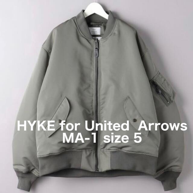 日本最級 【別注 新品 未使用】HYKE for UA MA-1 オリーブ size 5 