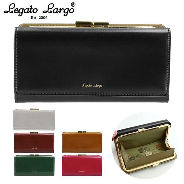 Legato Largo(レガートラルゴ)のLegato Largo レガートラルゴ シャイニーフェイクレザー がま口長財布 LJ-E1105 レディースのファッション小物(財布)の商品写真